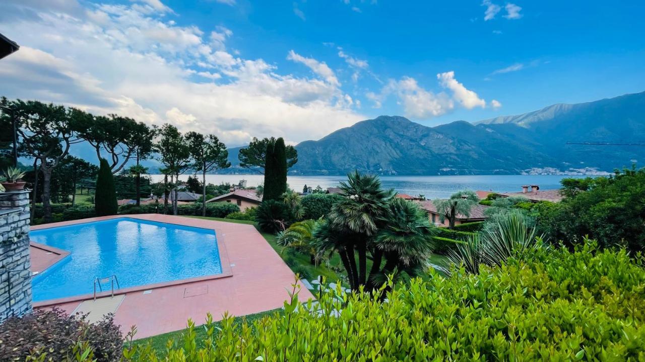 Lake View, Swimming Pool, Tennis Court And Private Parking Mezzegra Bagian luar foto