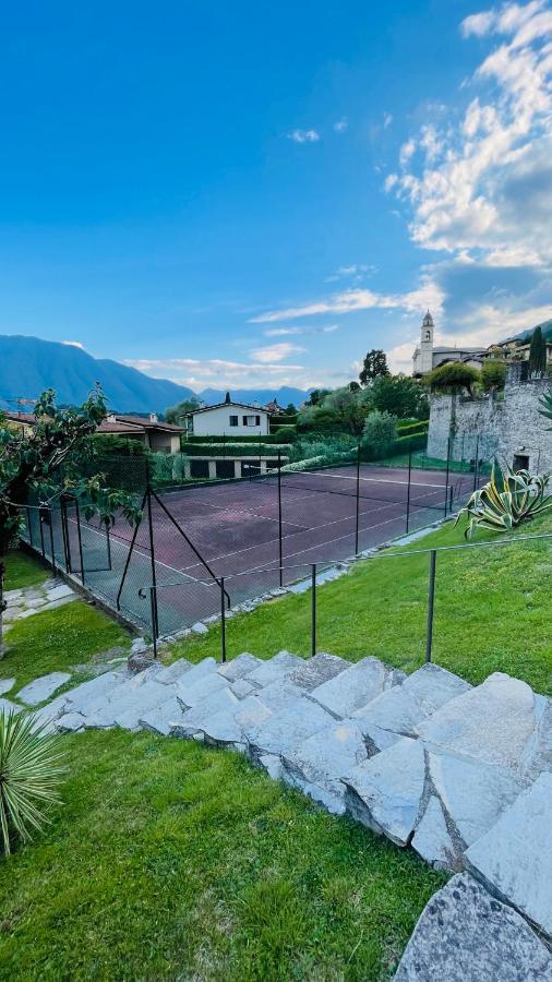 Lake View, Swimming Pool, Tennis Court And Private Parking Mezzegra Bagian luar foto